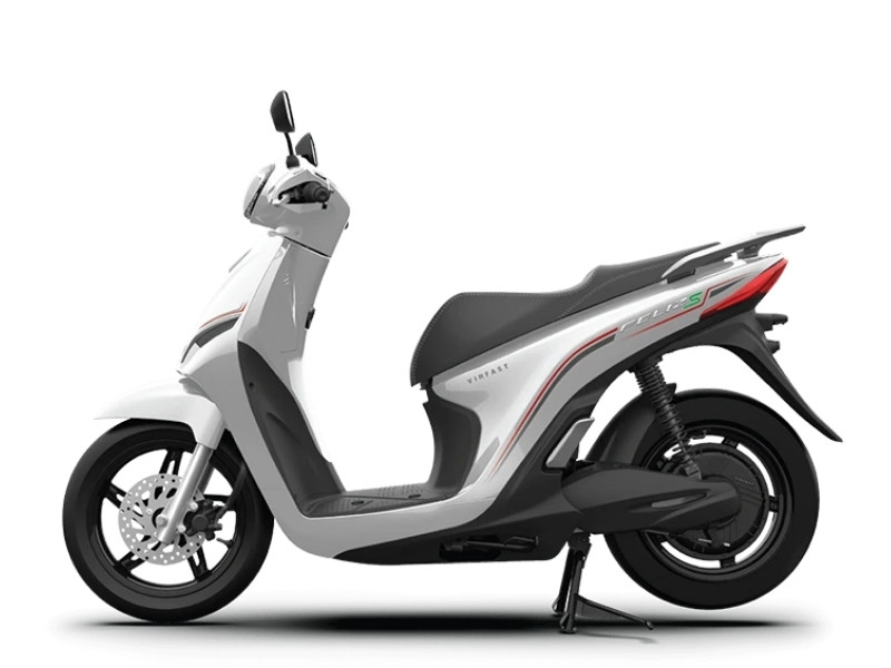 Xe máy điện Vinfast Feliz S màu xanh lá với động cơ mạnh mẽ 3000W