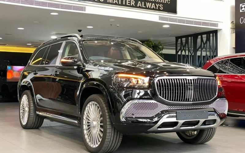 Xe Mercedes-Maybach GLS 600 4Matic màu xanh đậm, mẫu SUV siêu sang đẳng cấp