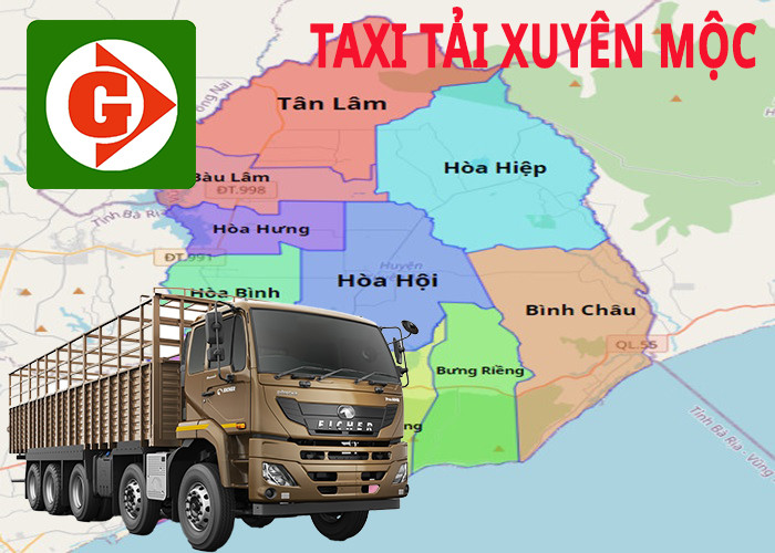 Xe tải phục vụ vận chuyển hàng hóa tại Xuyên Mộc