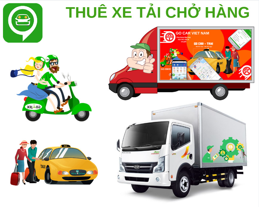 Xe tải vận chuyển hàng hóa đi tỉnh