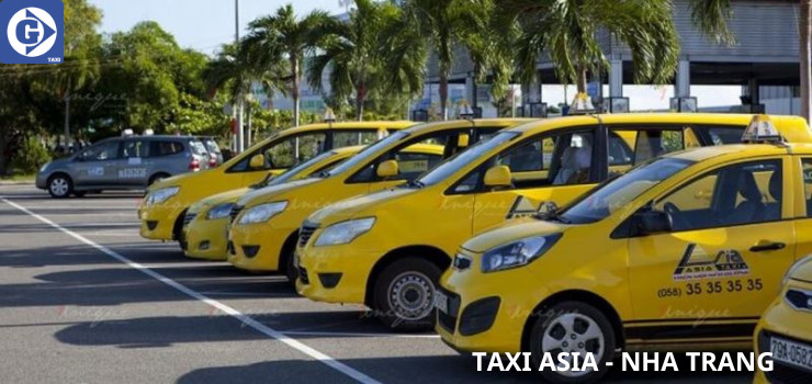Xe Taxi Asia Khánh Hòa trên đường phố Nha Trang