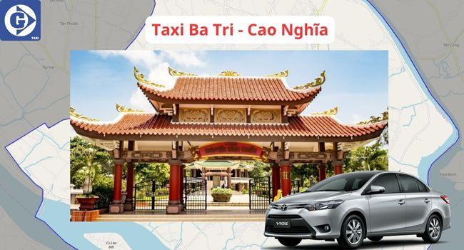 Xe taxi Cao Nghĩa mới mẻ phục vụ hành khách tại Ba Tri Bến Tre