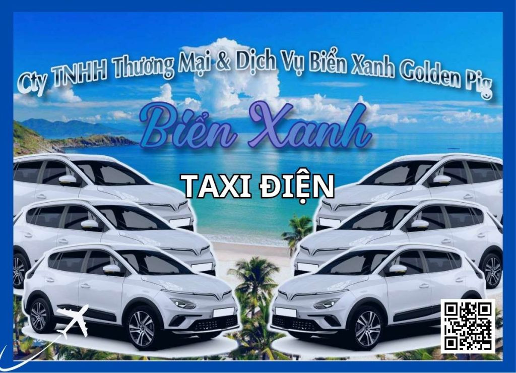 Xe taxi điện Biển Xanh Ninh Thuận