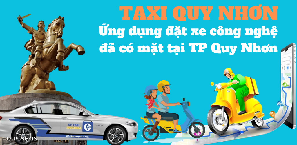 Xe taxi điện sẵn sàng phục vụ khách tại Quy Nhơn
