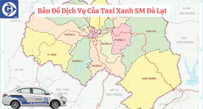 Xe taxi điện Xanh SM tại Đà Lạt sẵn sàng phục vụ du khách