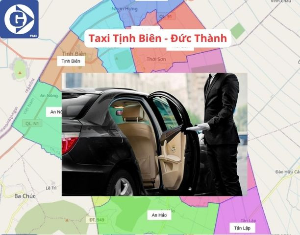 Xe taxi Đức Thành hoạt động tại huyện Tịnh Biên