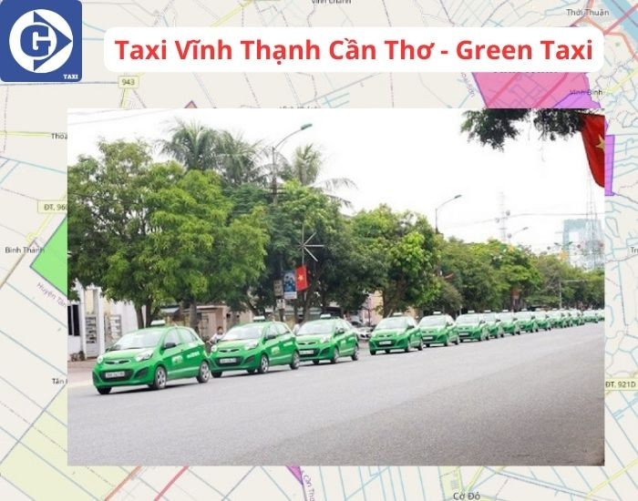Xe taxi Green Taxi màu xanh lá cây