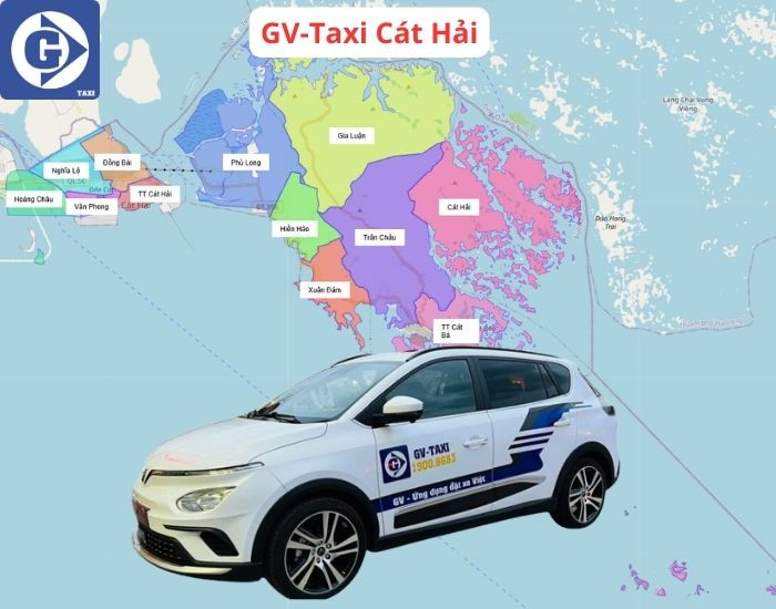 Xe taxi GV-Taxi chờ đón khách tại Cát Hải Hải Phòng
