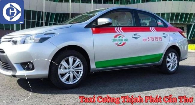 Xe taxi hiện đại của hãng Thịnh Phát Cần Thơ đang đón trả khách