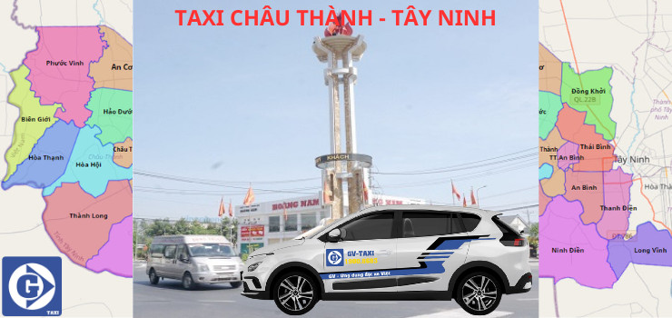 Xe taxi hiện đại phục vụ hành khách tại Châu Thành Tây Ninh