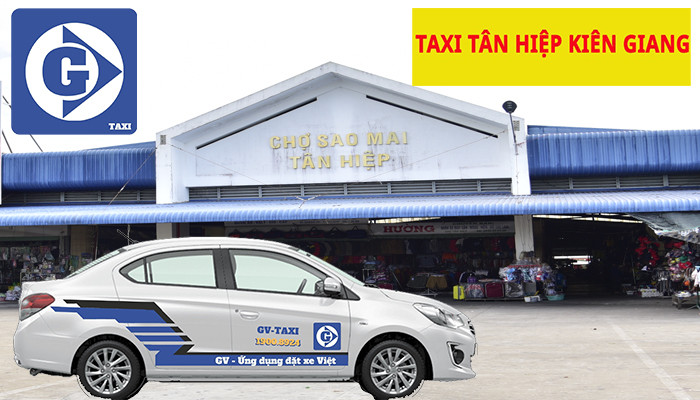 Xe taxi hoạt động ở Tân Hiệp, Kiên Giang, thể hiện sự tiện lợi của dịch vụ vận chuyển.