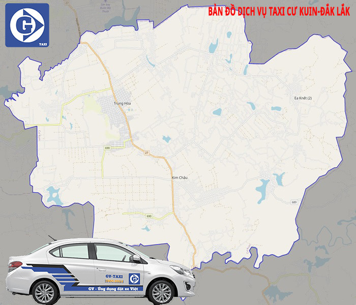 Xe taxi hoạt động tại Cư Kuin Đắk Lắk