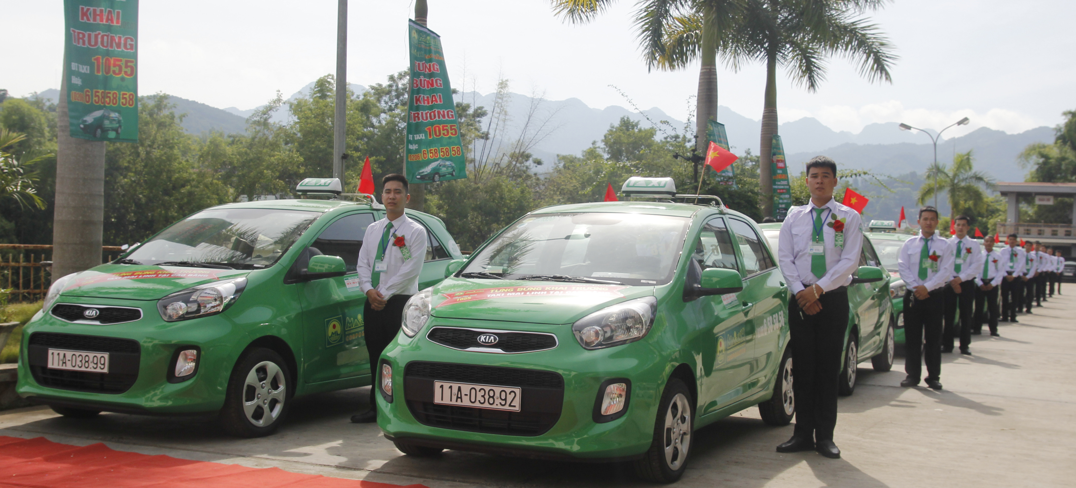 Xe taxi Mai Linh Cao Bằng trên đường phố