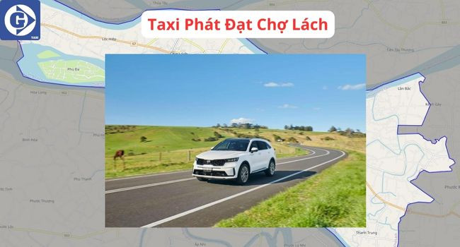 Xe taxi Mai Linh hoạt động tại khu vực Chợ Lách Bến Tre
