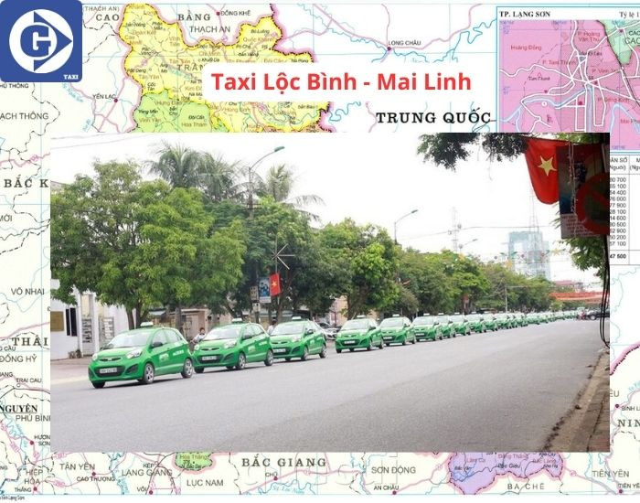 Xe taxi Mai Linh hoạt động tại Lộc Bình Lạng Sơn
