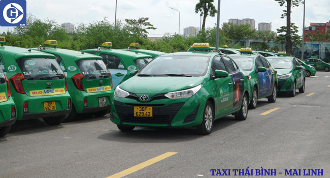 Xe Taxi Mai Linh hoạt động tại Thái Bình