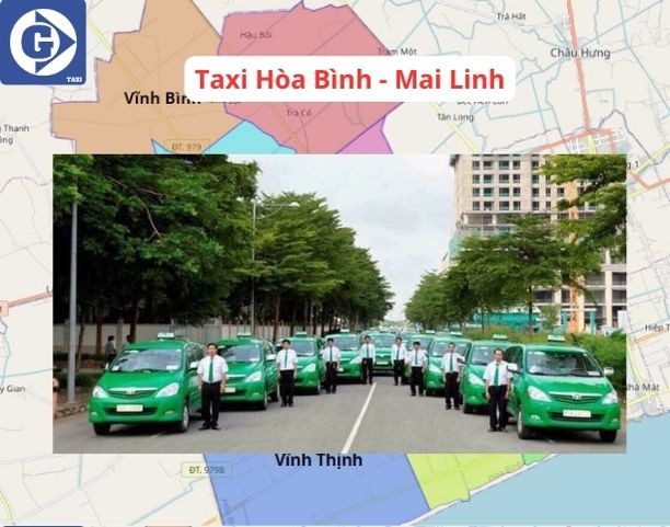 Xe taxi Mai Linh màu xanh lá hoạt động ở Hòa Bình Bạc Liêu