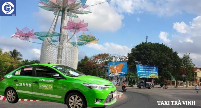 Xe taxi màu vàng của hãng Trà Rổng