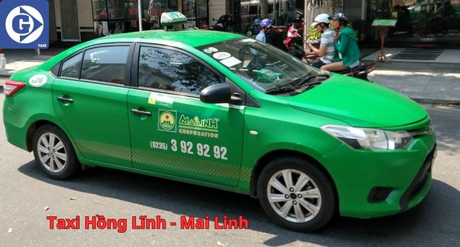 Xe taxi màu xanh lá quen thuộc của hãng Mai Linh