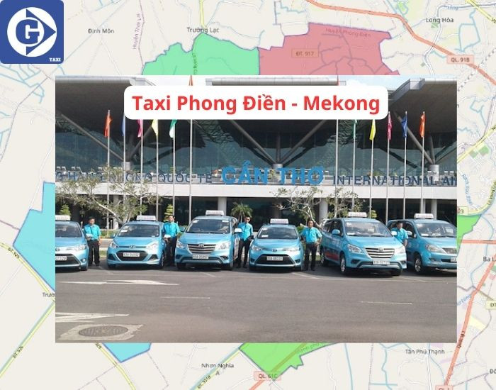 Xe taxi Mekong với tông màu đặc trưng
