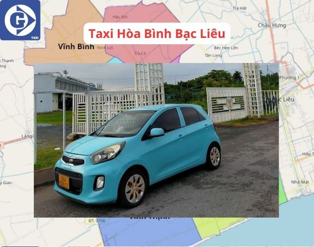 Xe taxi phổ biến hoạt động tại Hòa Bình Bạc Liêu