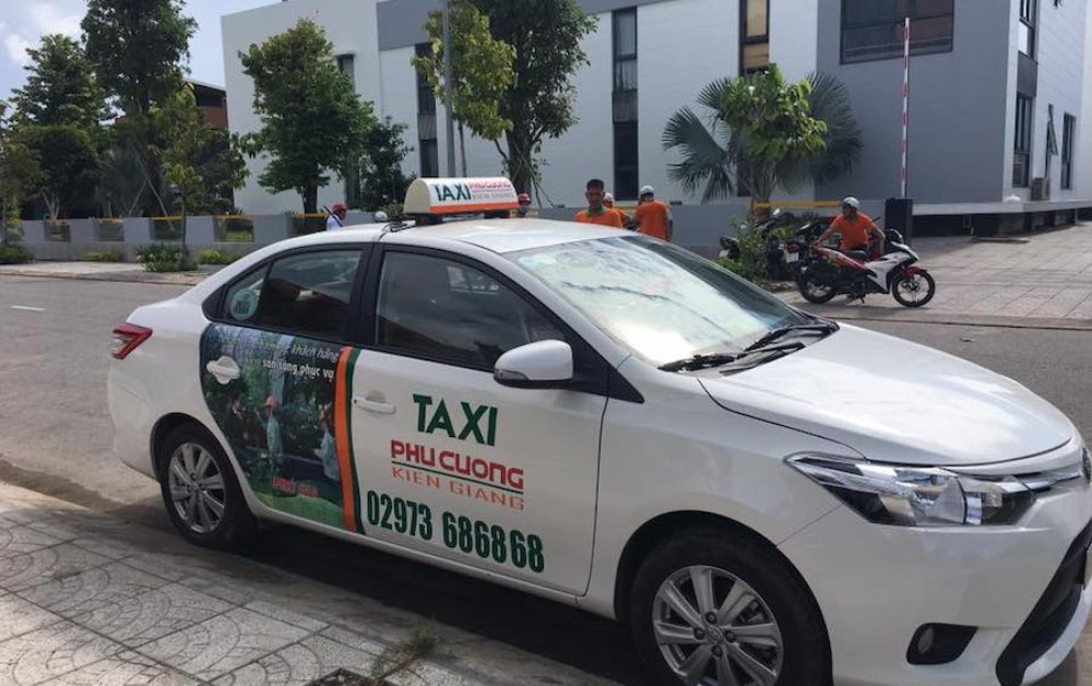 Xe taxi Phú Cường Kiên Giang hoạt động trên các tuyến đường trọng điểm ở Tân Hiệp