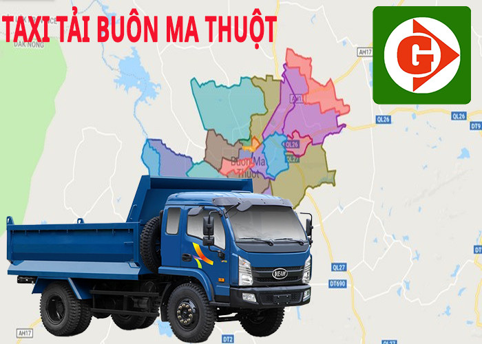Xe taxi tải Buôn Ma Thuột hoạt động trong đô thị
