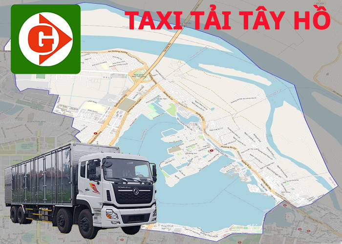 Xe taxi tải chở hàng tại quận Tây Hồ