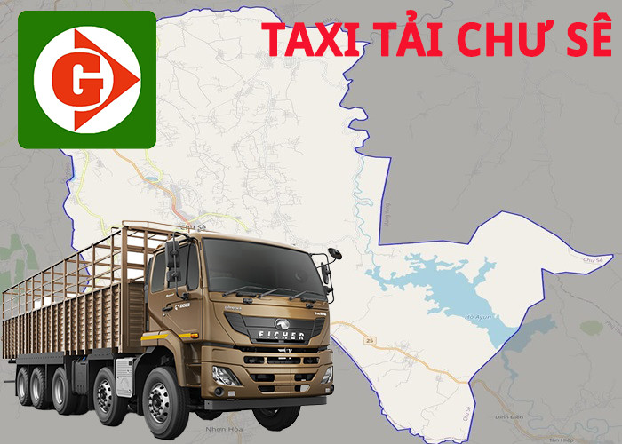 Xe taxi tải đang hoạt động tại khu vực Chư Sê Gia Lai