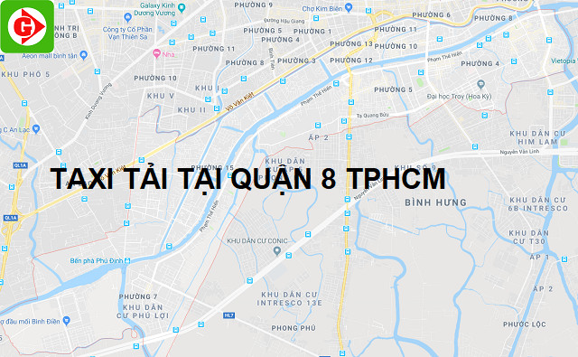Xe taxi tải đang hoạt động tại Quận 8 TP Hồ Chí Minh