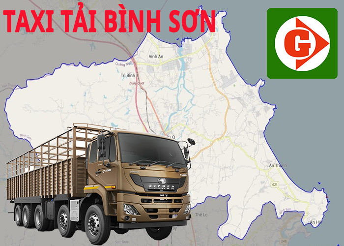 Xe taxi tải đậu trên đường tại Bình Sơn Quảng Ngãi
