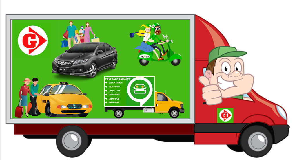 Xe taxi tải hiện đại tại Quận 9, biểu tượng dịch vụ vận chuyển hàng hóa nhanh chóng