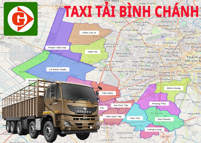 Xe taxi tải hoạt động hiệu quả tại khu vực Bình Chánh