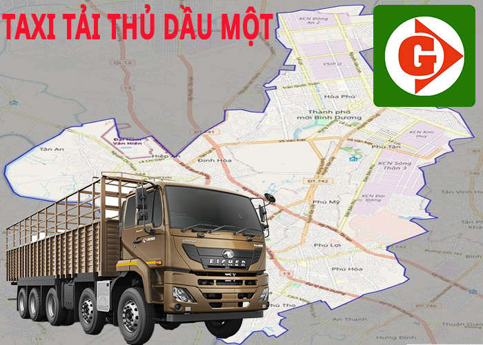 Xe taxi tải hoạt động tại Thủ Dầu Một
