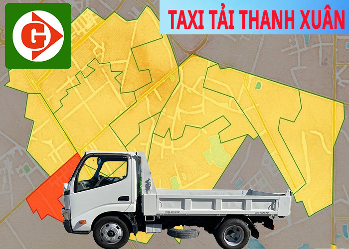 Xe taxi tải nhỏ đang đỗ tại khu vực đông dân cư