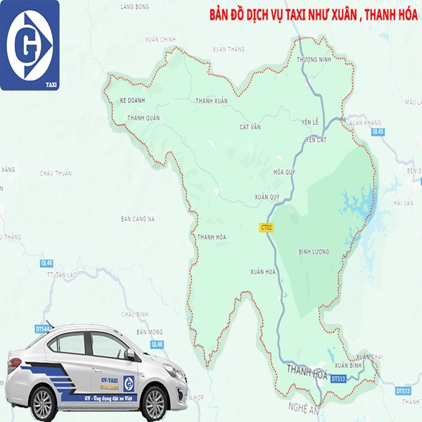 Xe taxi tại Như Xuân Thanh Hóa sẵn sàng phục vụ qua ứng dụng di động
