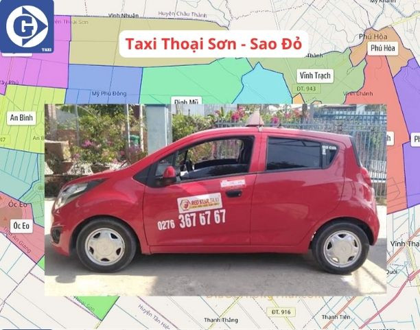 Xe taxi Thoại Sơn của hãng Hoàng Long