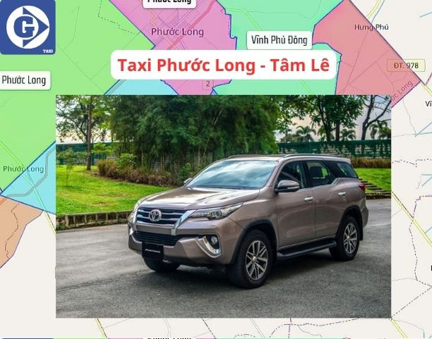 Xe taxi truyền thống của hãng Tâm Lê tại Phước Long Bạc Liêu