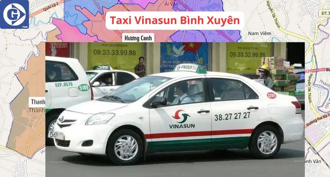 Xe Taxi Vinasun hoạt động tại Bình Xuyên Vĩnh Phúc