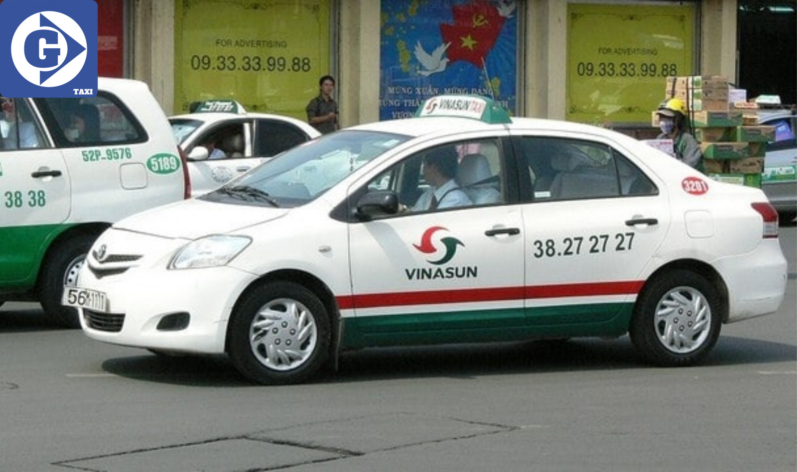 Xe Taxi Vinasun hoạt động tại thành phố Nha Trang, Khánh Hòa