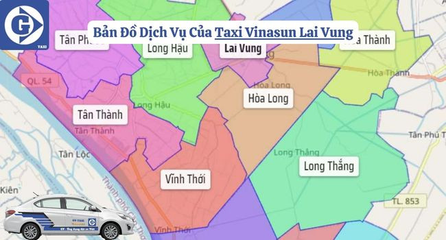 Xe Taxi Vinasun tại Lai Vung Đồng Tháp sẵn sàng phục vụ khách hàng