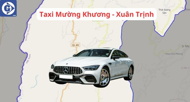 Xe taxi Xuân Trịnh phục vụ hành khách tại Mường Khương, tỉnh Lào Cai