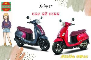 Xe tay ga 50cc SYM Attila thiết kế sành điệu