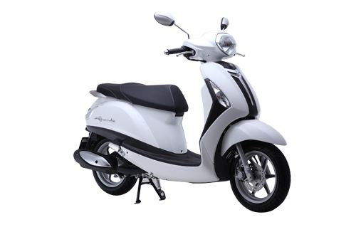 Xe Yamaha Grande màu trắng Paris White tinh tế và hiện đại