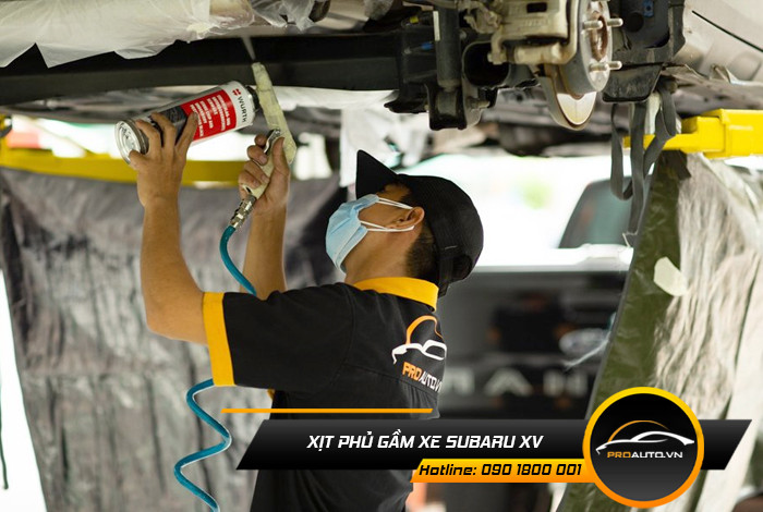 Xịt phủ gầm xe Subaru XV chống gỉ sét