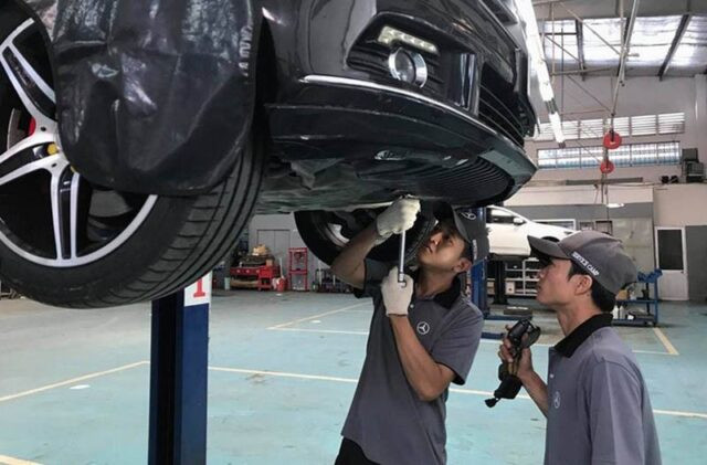 Xưởng dịch vụ hiện đại của Mercedes-Benz Haxaco Võ Văn Kiệt
