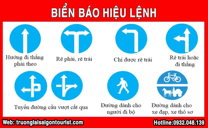 Ý nghĩa các biển báo hiệu lệnh giúp thi bằng lái xe máy A1 hiệu quả