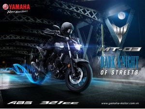 Yamaha MT-03 mẫu naked bike nhập khẩu với thiết kế cơ bắp